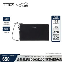 TUMI VOYAGEUR系列女士高端时尚手拿包 0196629DGM黑色拼烟枪色 送礼物520情人节礼物