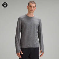 lululemon 丨Surge Warm 男士长袖运动衫 LM3DGZS 海鸥灰蒸汽灰混色 M
