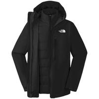 北面(The North Face)三合一冲锋衣男装2024秋冬新款户外运动休闲上衣防风防水保暖外套 4HF/黑色 L/175