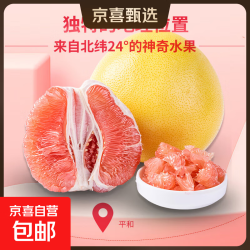 福建 红心蜜柚 红肉柚子 1粒装 1-1.5斤