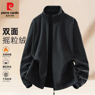 皮尔·卡丹 皮尔卡丹（pierre cardin）特价  男士双面摇粒绒夹克外套