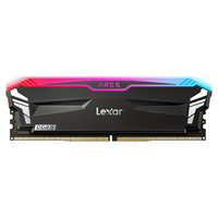 Lexar 雷克沙 DDR5 6400 32GB 16G*2套条 电竞RGB灯内存条 海力士A-die颗粒 Ares战神之刃 黑色