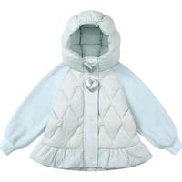 笛莎 女童连帽轻薄羽绒服