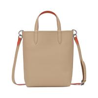 法国拉科斯特 LACOSTE女士24秋季时尚休闲正反两用斜挎包|NF2991AA N88/卡其色/橙色