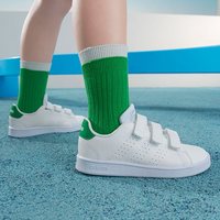 adidas 儿童魔术贴运动休闲小白鞋板鞋GW6494