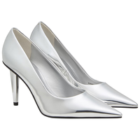 CHARLES&KEITH24冬季时尚宴会尖头婚鞋高跟鞋子女鞋女士CK1-60280457 Silver银色 34