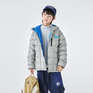  蓝汽水 防钻绒 儿童轻薄羽绒服