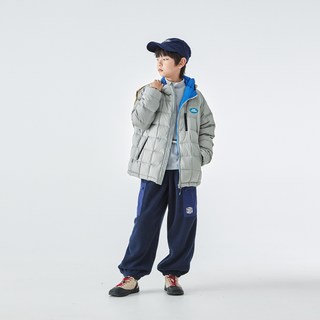  蓝汽水 防钻绒 儿童轻薄羽绒服