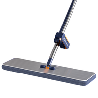 美添乐（HoMettler）平板拖把不锈钢大面板42cm拖把家用一拖净免手洗2025拖地2拖布