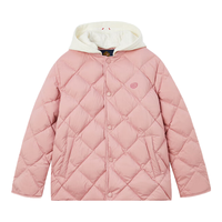 E-LAND KIDS 徽章刺绣 儿童羽绒服 Pink粉色/25 130 cm