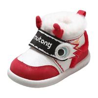 88VIP：牧童 宝宝棉鞋冬季加厚保暖男童软底福龙国风鞋婴儿加绒二棉女童鞋