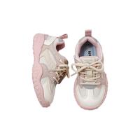 天美意天美意童鞋2025年春秋女童男童软底时尚舒适百搭中大童休闲鞋 粉色 33