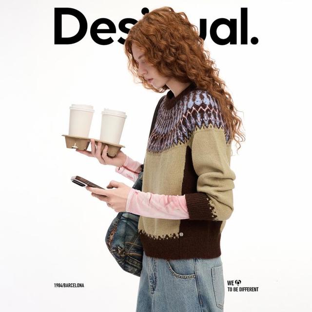 Desigual 博主同款 女式毛衣针织衫