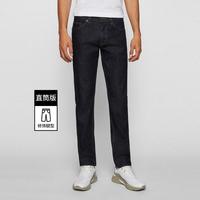 BOSS HUGO BOSS男士夏季休闲舒适百搭原色直通牛仔裤长裤