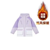 值友专享、保暖服饰：361° 女童冬季加绒保暖棉衣