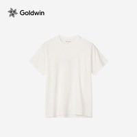 【轻薄款】Goldwin夏季华夫格短袖T恤户外越野跑抗菌男女同款 W/白色 S