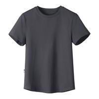 骆驼骆驼正肩T神短袖T恤纯色冰感圆领短款打底修身显瘦体恤上衣夏