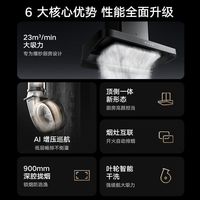 小米米家智能欧式S2顶吸油烟机大吸力厨房免洗