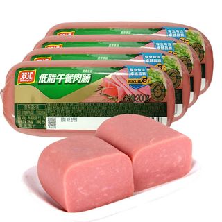 双汇低脂午餐肉肠200g方腿香肠火腿肠烤肉切片涮肉火锅食材下酒菜 200g*2支
