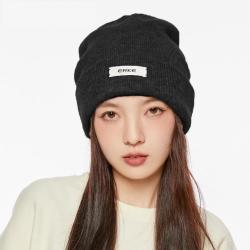 鸿星尔克 羊毛混纺 女士针织毛线帽