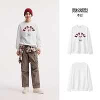 移动端：森马 卫衣运动风装冬季印花连帽上衣宽松休闲潮-TK