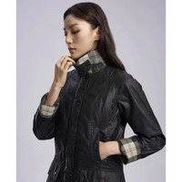 Barbour Beadnell 女士纯棉修身格纹里油蜡夹克