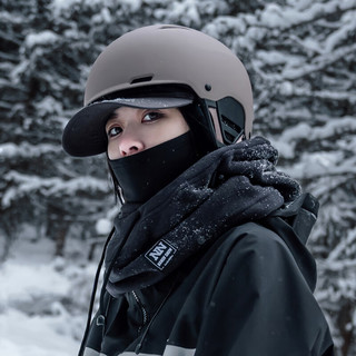 南恩滑雪头盔保暖透气一体式雪盔女滑雪头盔男防撞单双板NT32 哑白 L