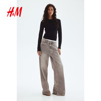 H&M 女装圆领长袖T恤 1254718