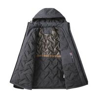 NASAR-FARM潮牌棉服男女秋冬季可拆卸连帽面包服黑金加厚保暖外套棉袄子 灰色2XL(145-160斤)