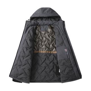 NASAR-FARM潮牌棉服男女秋冬季可拆卸连帽面包服黑金加厚保暖外套棉袄子 灰色2XL（145-160斤）