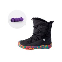 敲开心 happynocnoc儿童加绒雪地靴 男女童防雨雪户外棉鞋