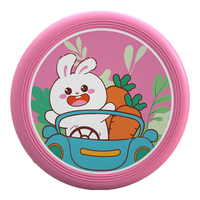 儿童PU软飞盘幼儿园卡通手抛玩具宠物飞碟户外竞技运动飞盘玩具 小兔飞盘