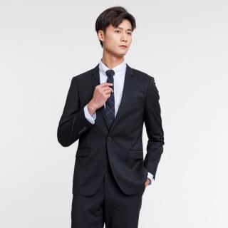 金利来 含羊毛男士西装男优雅时尚纯色商务休闲套西上装