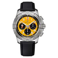 百年灵(BREITLING)复仇者B01计时码表44男表赤蛇限量版瑞士手表 黄色44-小牛皮表带