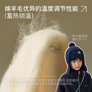 尼多熊 niduo bear2025儿童帽子宝宝毛线帽护耳帽男童女宝保暖针织帽秋冬季