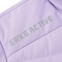 鸿星尔克童装儿童羽绒服男童女童羽绒服冬季简约保暖羽绒外套 珍珠紫-绒子含量75% 160 充绒量125g