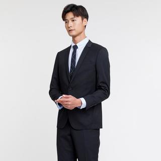 金利来 含羊毛男士西装男优雅时尚纯色商务休闲套西上装