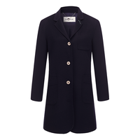 PORTS  PURE宝姿纯色直身双面呢大衣