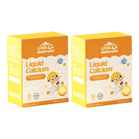 小小伞（Little Umbrella）有机钙镁锌Pro版本婴幼儿童补钙营养补充柠檬酸钙含D3+K2液体钙 【2盒装】300mg高钙版钙镁锌