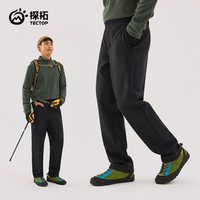 探拓 户外男士软壳裤加绒防风防泼水透气徒步登山休闲长裤