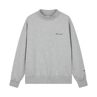 Champion冠军半高领卫衣女2025秋季加绒简约款卫衣美式复古风 灰色 XL