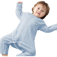 爱贝迪拉婴儿连体衣开春秋夏装新款新生幼儿睡衣男女孩纯棉宝宝连体衣59cm