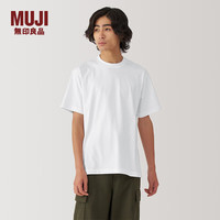 無印良品 MUJI 男式 天竺编织 圆领短袖T恤 AB1MIA4A
