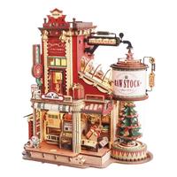 88VIP：ROKR 工厂手工diy女生木质拼装积木结婚摆件圣诞