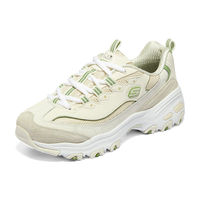 斯凯奇（Skechers）DLITES 系列 女子复古可颂鞋896283 牛油果奶昔/NTGR 37