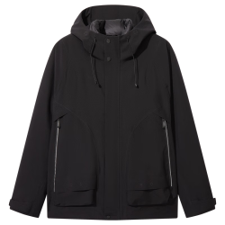 卡宾 男装两件套羽绒服24秋冬外套保暖H3244141070 煤黑色01 48