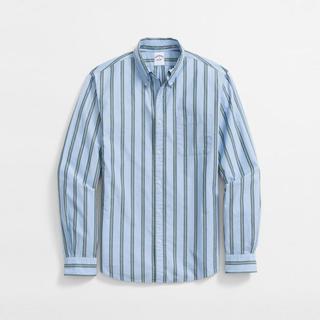 布克兄弟 Brooks Brothers 男士纯棉清爽条纹休闲纽扣领衬衫