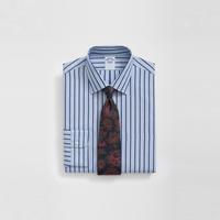 Brooks Brothers 男士新品纯棉条纹宽距领衬衫
