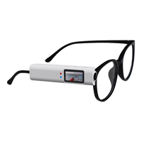 摄徒眼镜式运动摄像机 高清运动相机2K摄像机随身电动摩托车行车身执法记录仪骑行防抖钓鱼录像dv拍摄 白色【2.7K录像+APP连接+送平光眼镜】16G