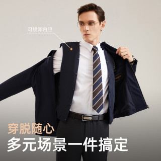 PLUS会员：雅戈尔 男士翻领棉茄克 VMCJ429974FQA